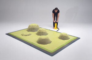 Episode 5_1 Le apis toujours dans le coup- encdré le tapis tisseurs d'histoirhommage à la nature Fin4e para Tapis Hilly de Elise Fouin